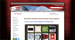 Desktop Screenshot of duratimeclocks.com